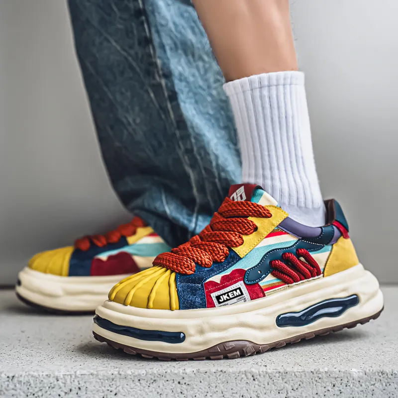 JKEM Cushioning, Breathable, Height Increasing Low Top Casual Shoes Men's-7