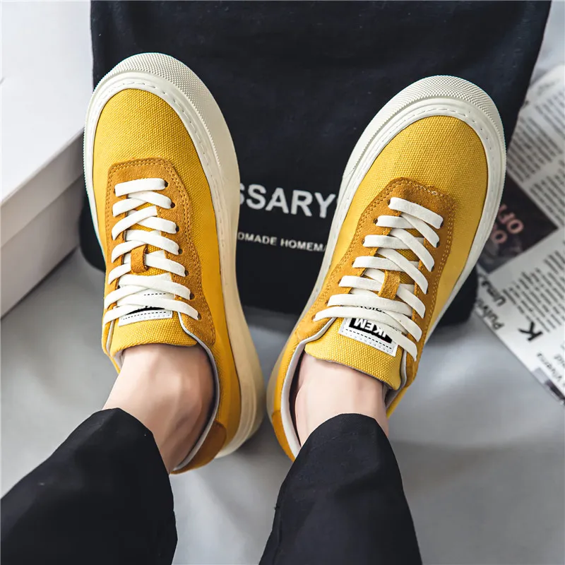 JKEM Cushioning Abrasion Resistant Breathable Slip Resistant Low Top Canvas Shoes Men's-8
