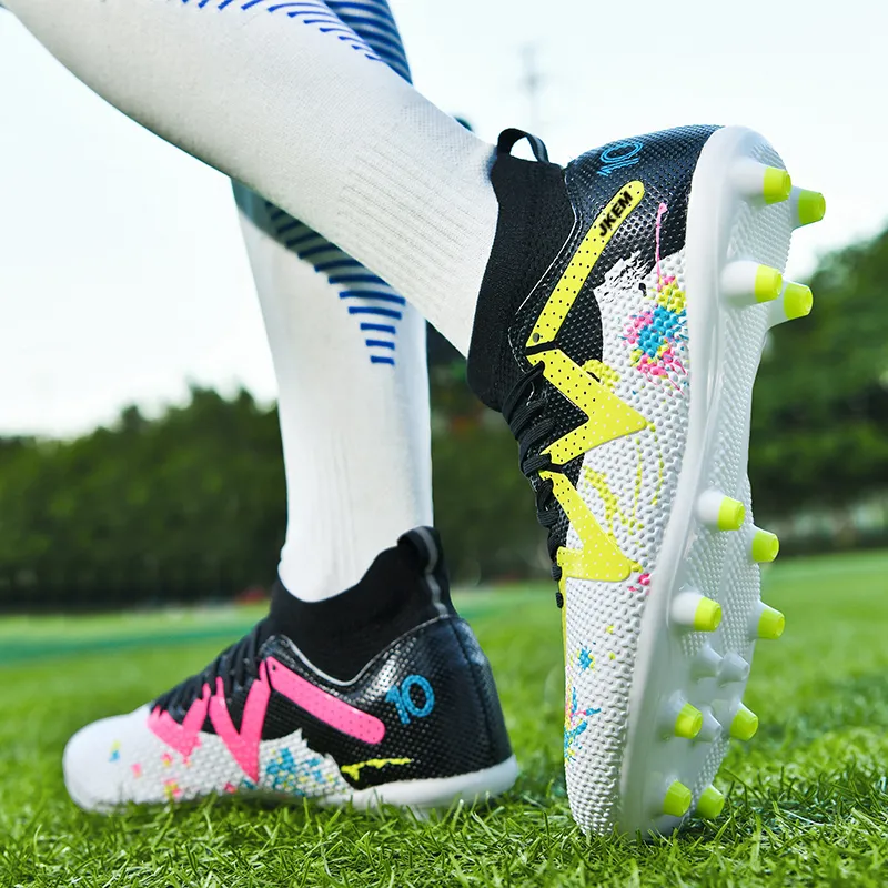 JKEM Cushioning, Slip Resistant, Abrasion Resistant, Breathable, Impact Resistant, Lightweight Soccer Shoes Unisex-23