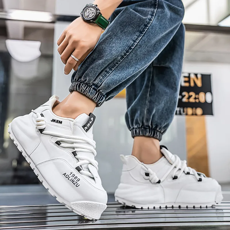 JKEM Cushioned Slip-Resistant Abrasion-Resistant Low-Top Casual Shoes Men's-7