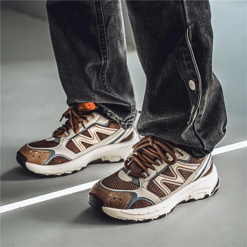 JKEM Cushioned Slip Resistant Abrasion Resistant Low Top Chunky Sneakers Men's-11