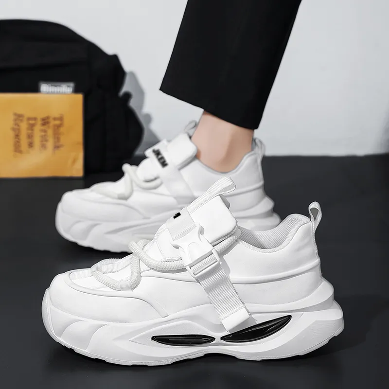 JKEM Cushioned Wear Resistant Height Increasing Low Top Chunky Sneakers Men's-8