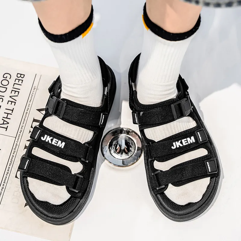 JKEM Beach Sandals Unisex White-6
