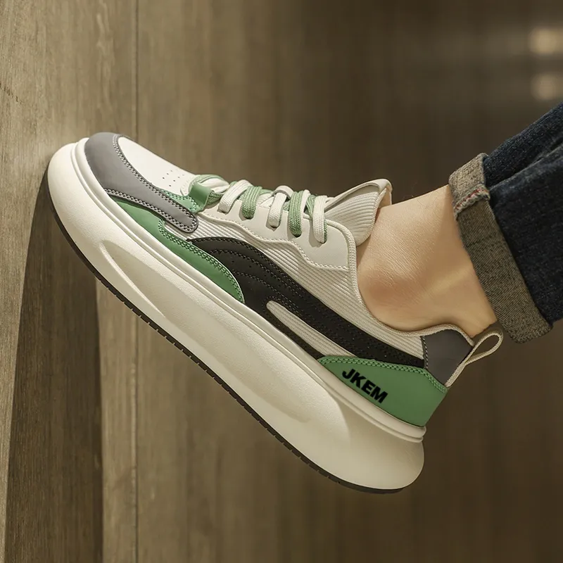 JKEM Anti-Slip And Wear-Resistant Height Increasing Low-Top Casual Shoes Men's-8