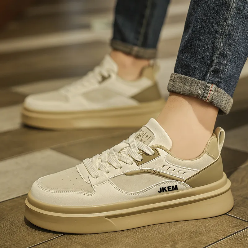 JKEM Slip Resistant Cushioning Abrasion Resistant Low Top Skateboard Shoes Men's-7