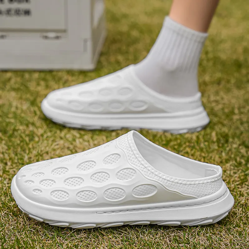 JKEM Abrasion Resistant Slip Resistant Closed Toe Slippers Men's-9