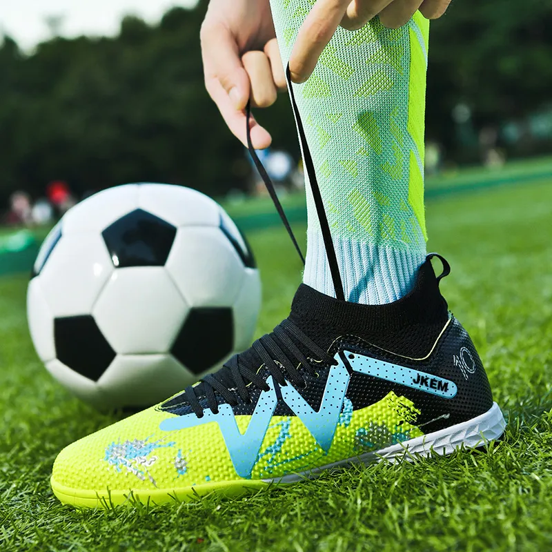 JKEM Cushioning, Slip Resistant, Abrasion Resistant, Breathable, Impact Resistant, Lightweight Soccer Shoes Unisex-35