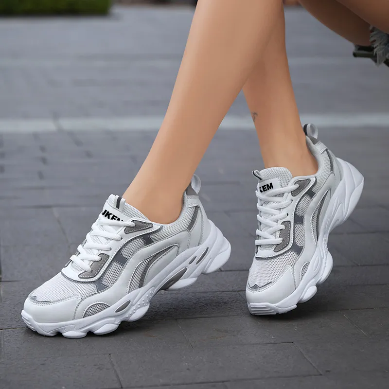JKEM Wear-resistant Lightweight Breathable And Non-slip. Low-Top Chunky Sneakers Women's-28