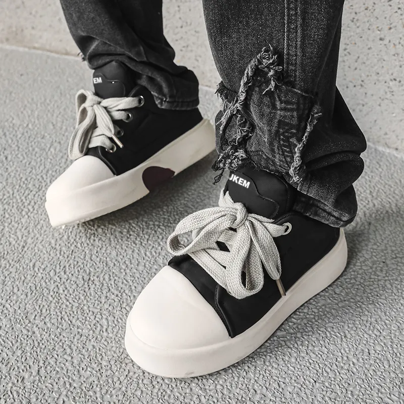 JKEM Slip-Resistant Cushioning Abrasion-Resistant Low-Top Skateboard Shoes Men's-2