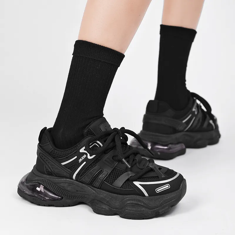 JKEM Cushioning Anti-Slip And Wear-Resistant Height Increasing Low-Top Chunky Sneakers Men's-6