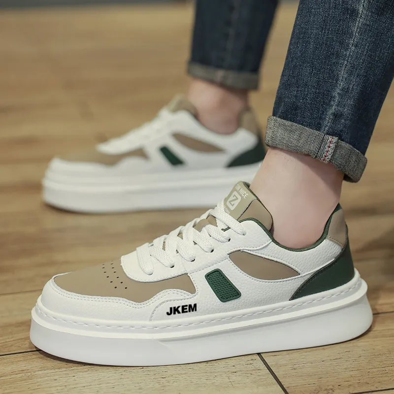 JKEM Slip-Resistant Cushioning Wear-Resistant Height Increasing Low-Top Skateboard Shoes Men's-7