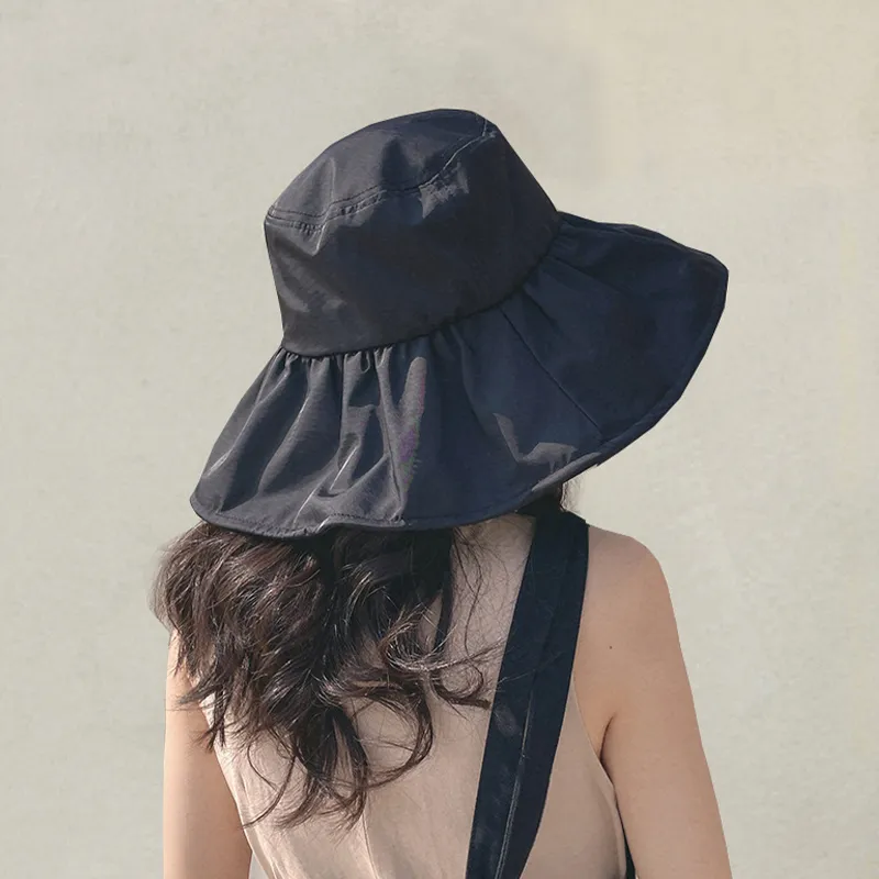 Narandu Polyester Sun Protection Hats Women's Pink/Midnight Black/Camel-4