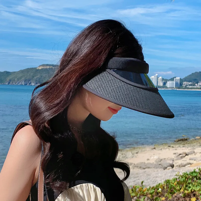 Narandu Fabric Sun Protection Hats Women's Beige/Khaki/Black/Pink-4