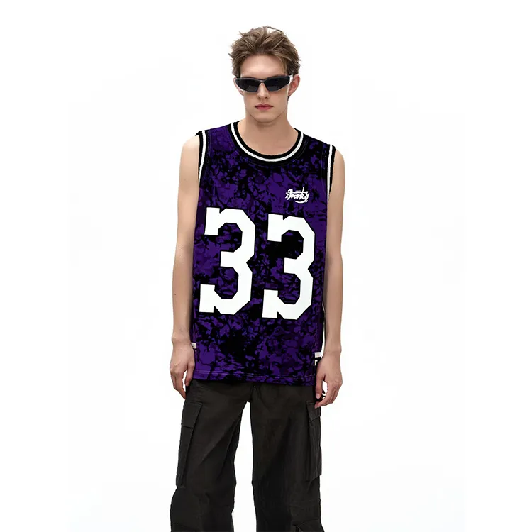 FireMonkey Basketball Jersey Unisex Night Purple-2