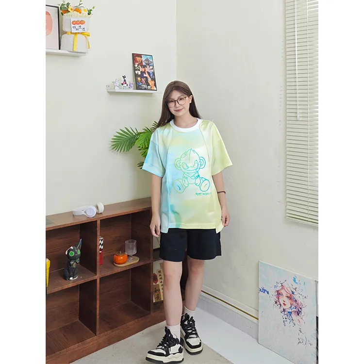 FireMonkey T Shirt Unisex Blue Yellow-2
