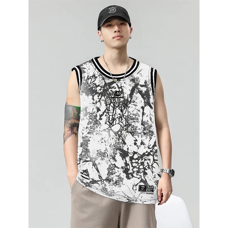 FireMonkey Basketball Jersey Unisex Gray White-2
