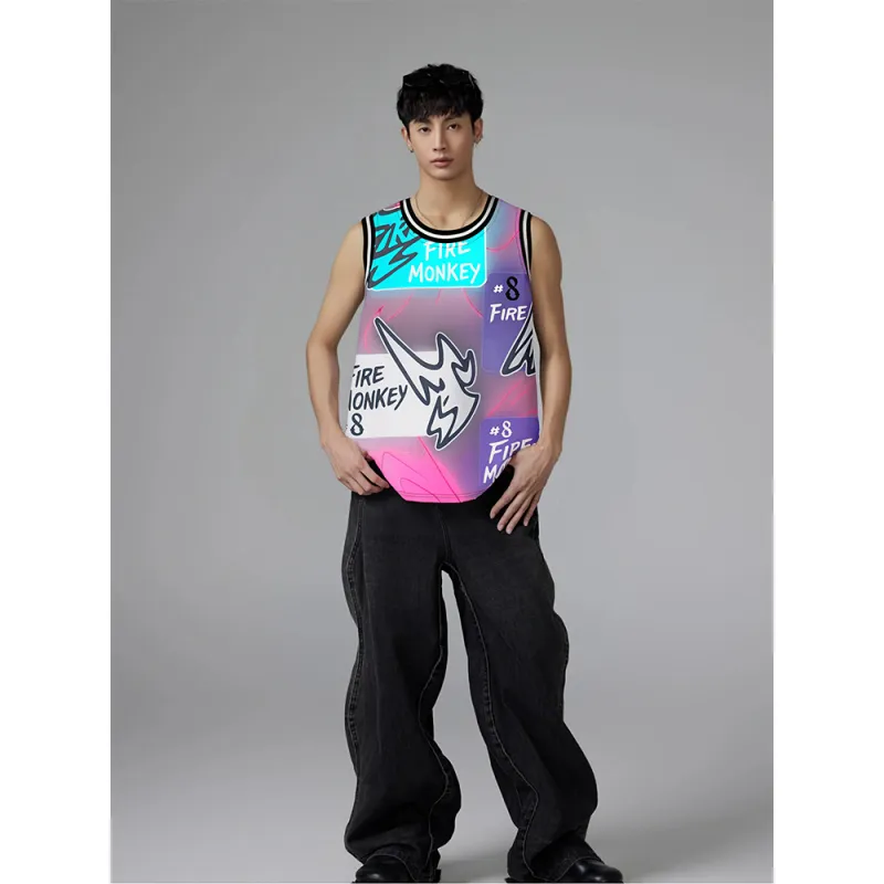 FireMonkey Basketball Jersey Unisex-3