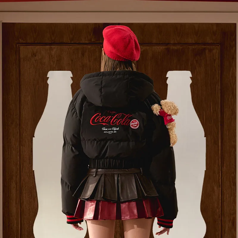 13 DEMARZO x Coca Cola/ Down Jacket Women's Black-2