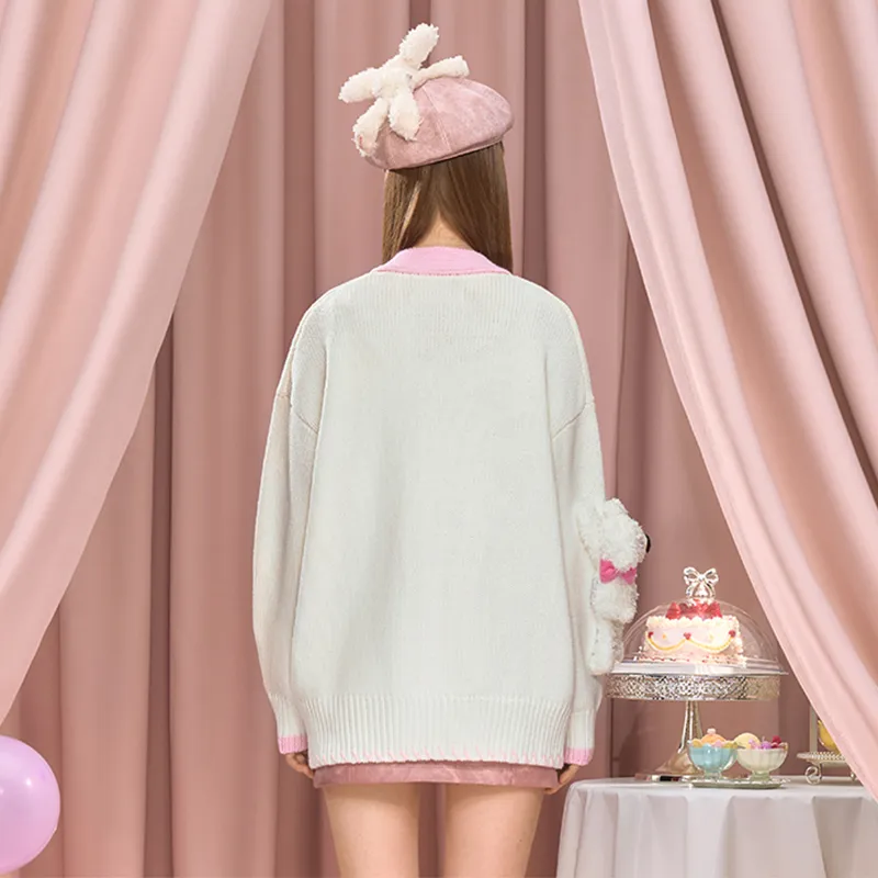 13 DEMARZO x Hello Kitty Knitwear Unisex White-2
