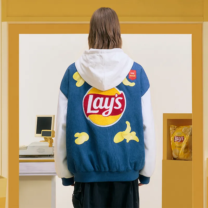 13 DEMARZO x LESHILIANMINGXILIE Baseball Jacket Unisex Blue-2