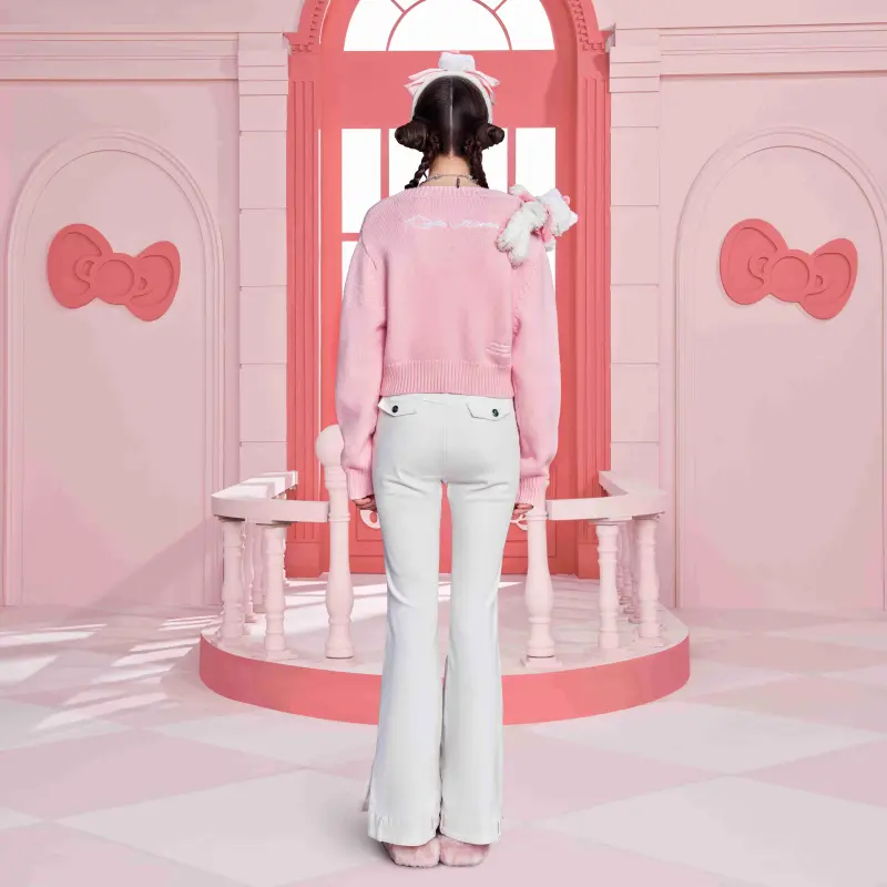 13 DEMARZO x Sanrio/ FW23 Knitwear Women's Pink-2