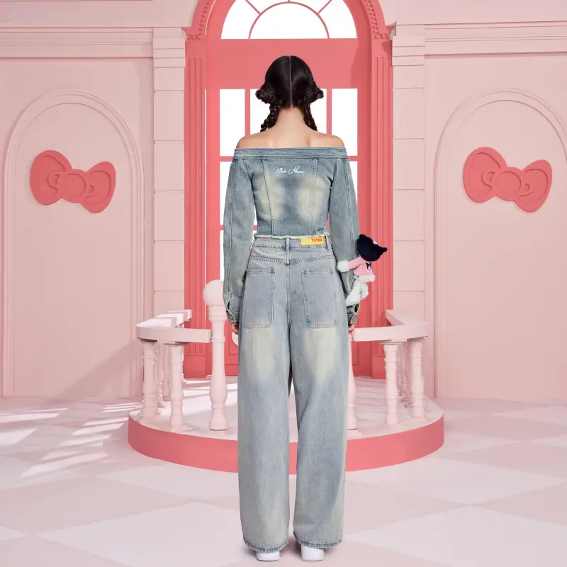 13 DEMARZO x Sanrio Denim Jacket Women's-5
