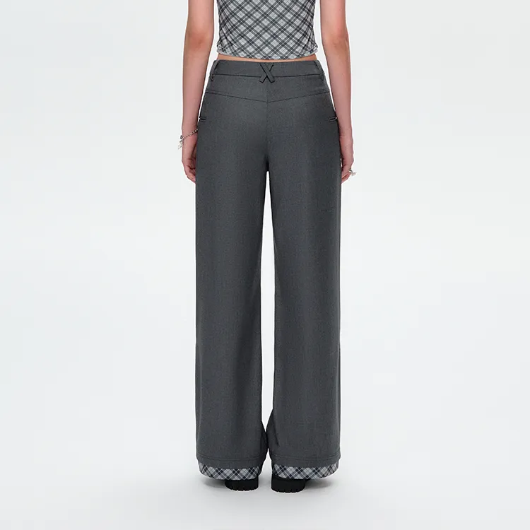 13 DEMARZO Suit Trouser Women's Gray-3