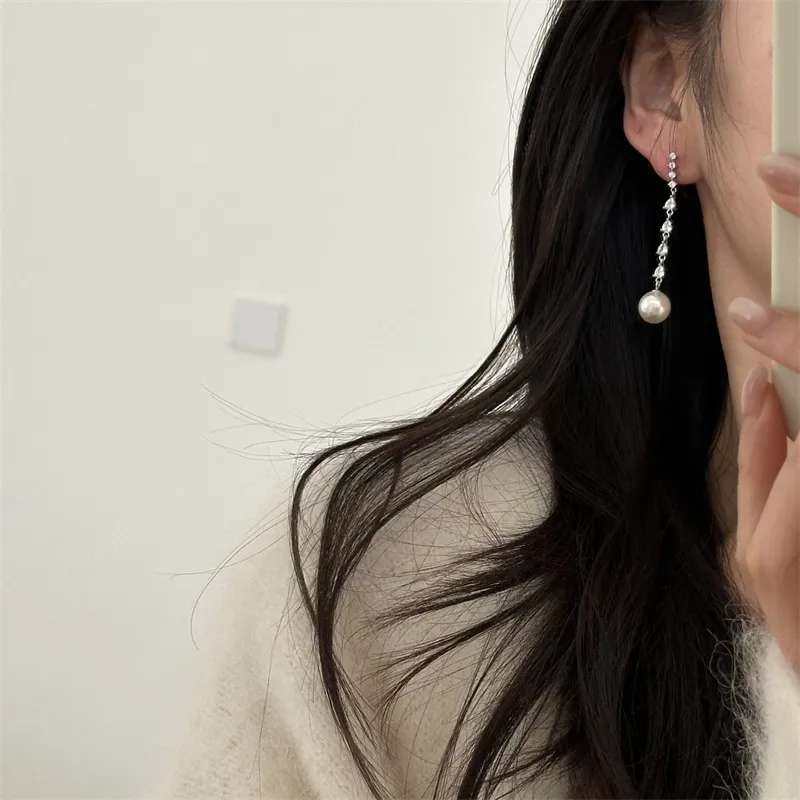 Roaelove 925 Sterling Silver Zircon Earrings Women's-2