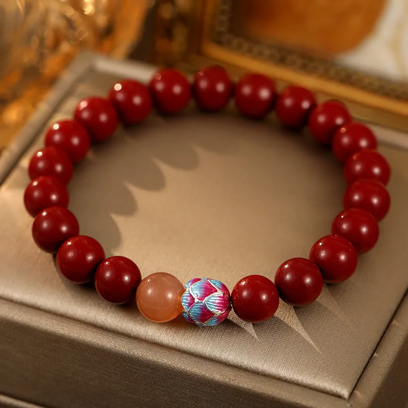 Roaelove Cinnabar Jade Bracelets Women's-5