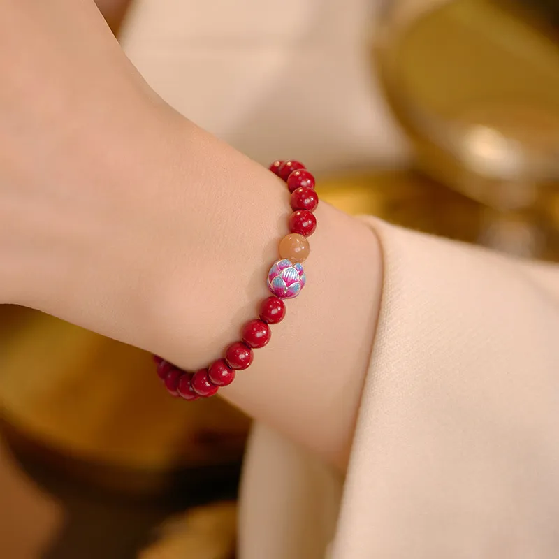Roaelove Cinnabar Jade Bracelets Women's-3