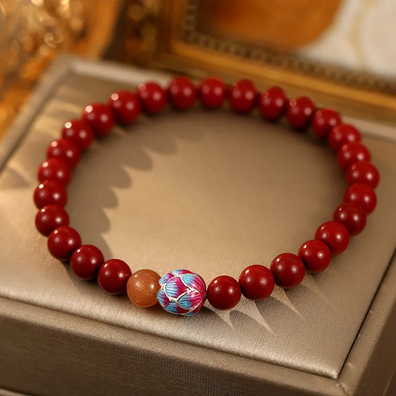 Roaelove Cinnabar Jade Bracelets Women's-4
