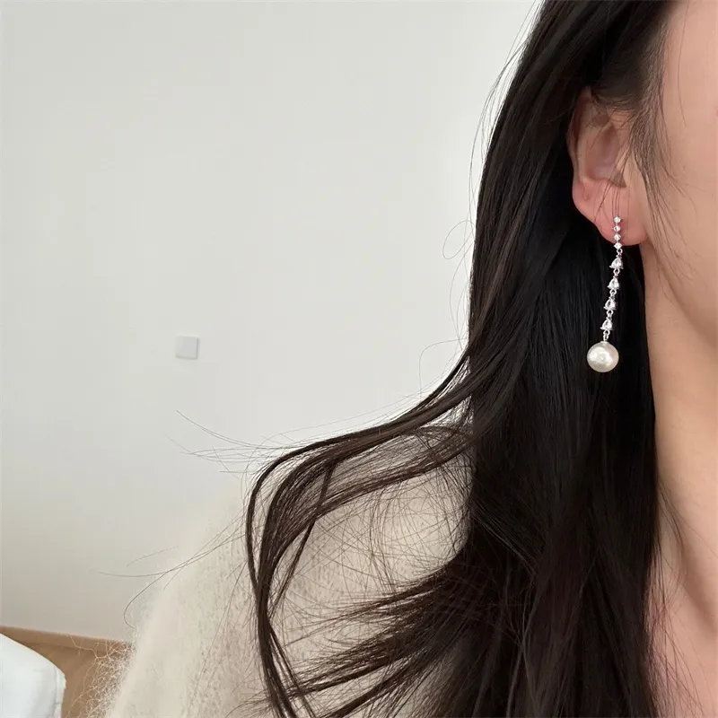 Roaelove 925 Sterling Silver Zircon Earrings Women's-1