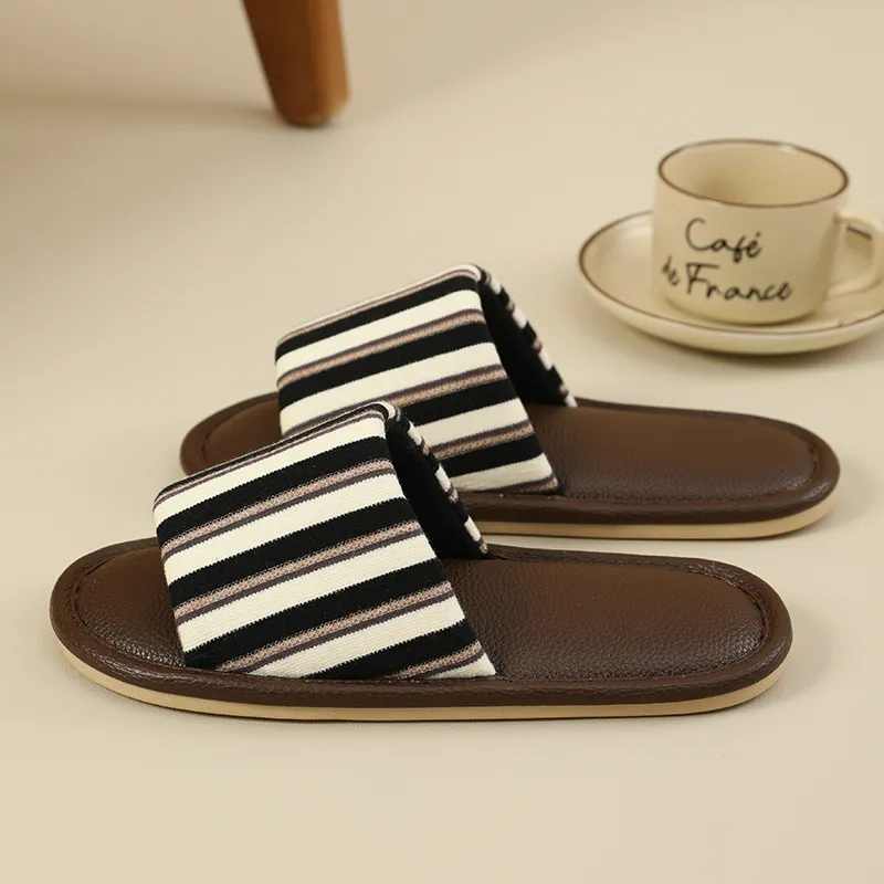 Warm Edge Unisex Minimalist Style Indoor Summer Home Flat Comfortable Versatile Lightweight Slippers For All Season Use-2