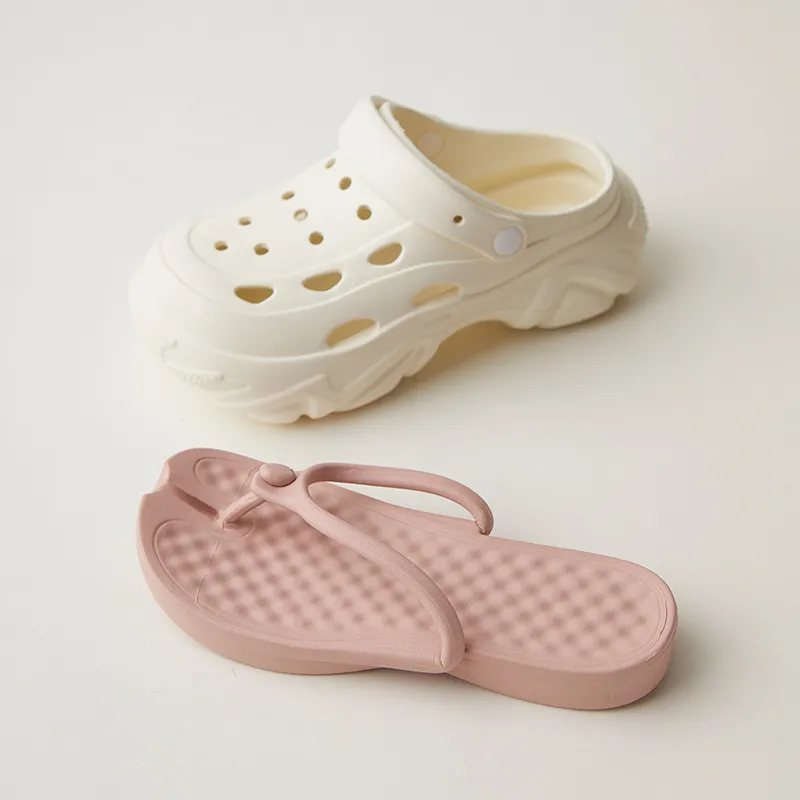 Warm Edge Closed Toe Women's Summer Indoor Minimalist Style Platform Detachable Reversible Slippers-2