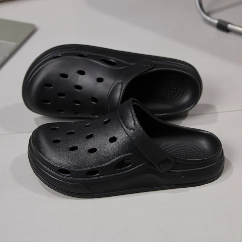 Warm Edge Closed Toe Slippers Summer Unisex Minimalist Style Breathable Comfortable Lightweight Indoor Home Slippers-5