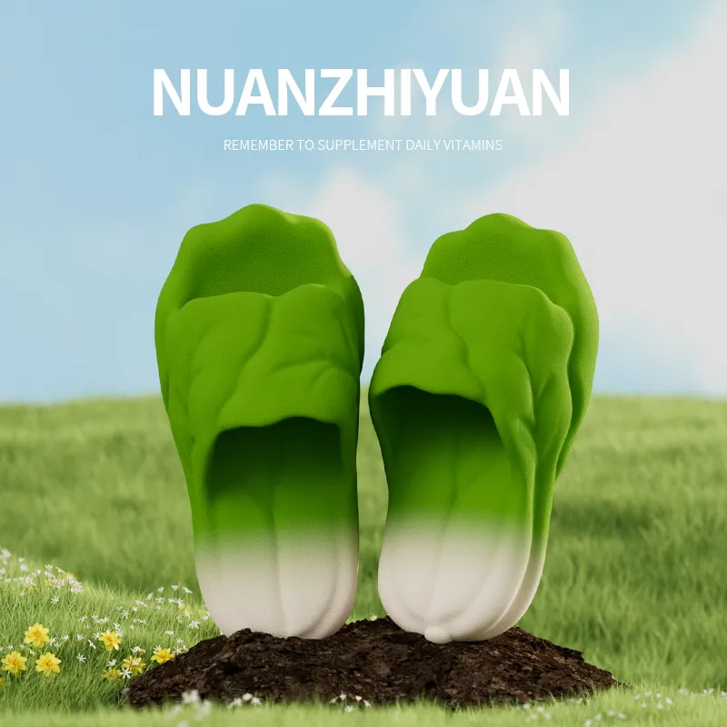 Warm Edge Vegetable Slippers Unisex, Summer Home Indoor Platform Comfortable Cartoon Cute Slippers-1