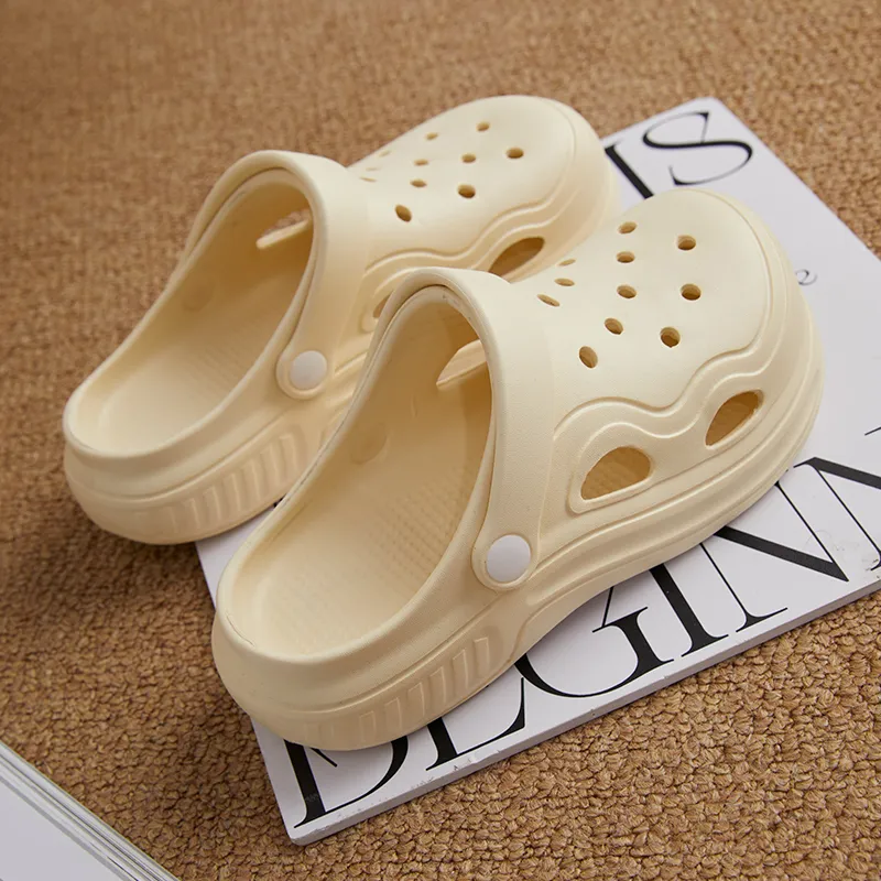 Warm Edge Closed Toe Slippers Summer Minimalist Style Fashion Breathable Platform Students Dormitory Slippers-15