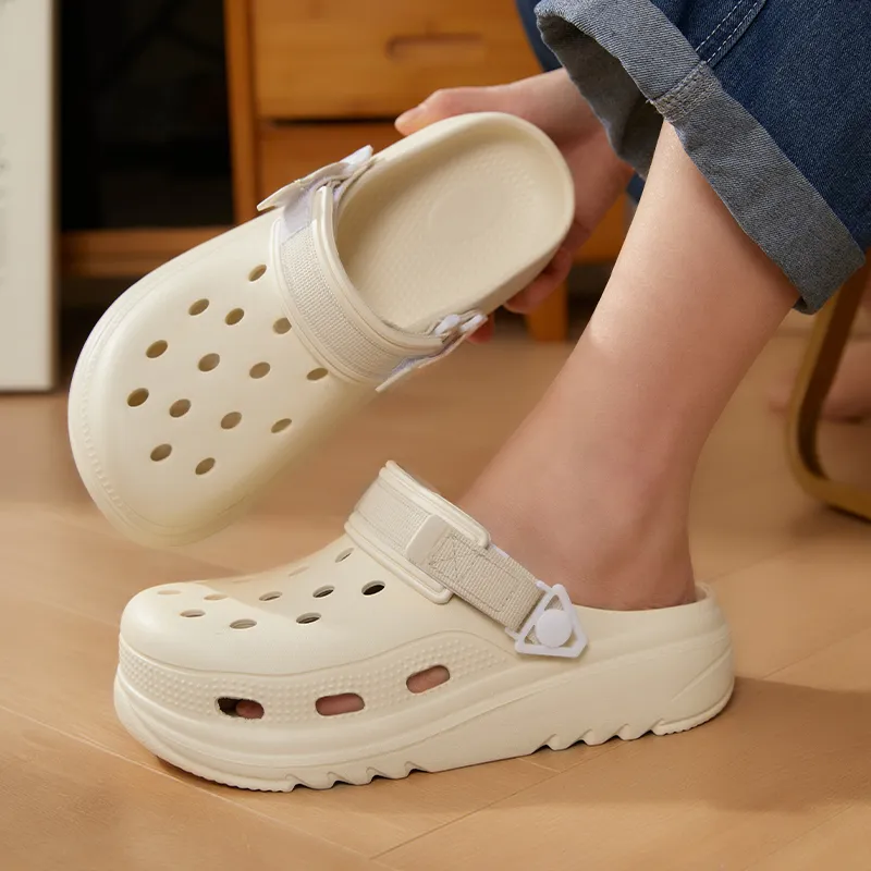 Warm Edge Closed Toe Slippers Summer Unisex Home Indoor Platform Comfortable Lightweight Couple Slippers Shoes Students-3