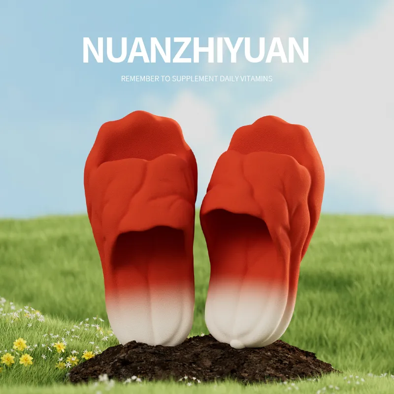 Warm Edge Vegetable Slippers Unisex, Summer Home Indoor Platform Comfortable Cartoon Cute Slippers-5