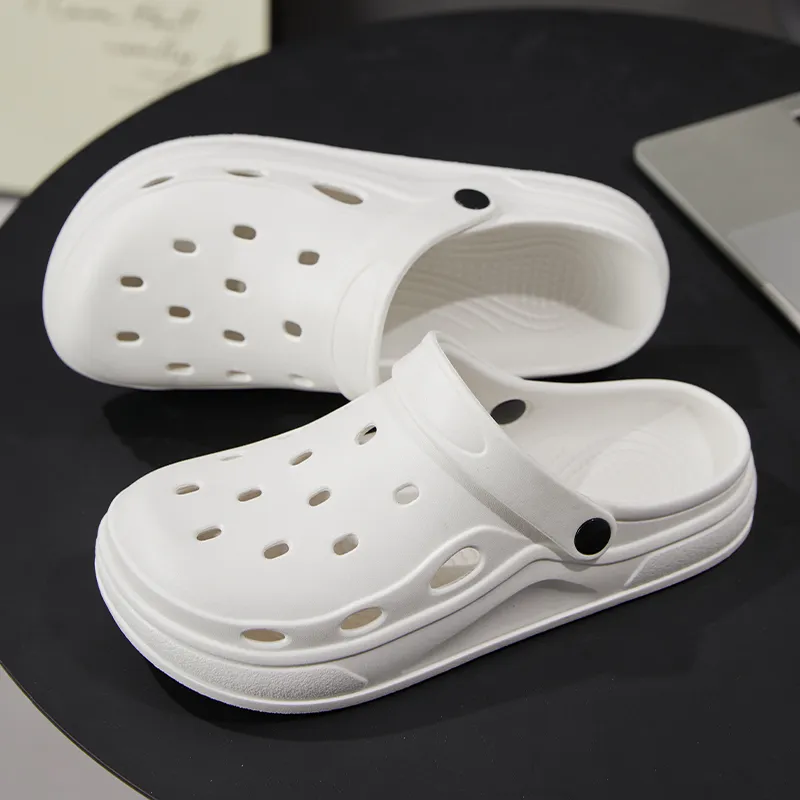 Warm Edge Closed Toe Slippers Summer Unisex Minimalist Style Breathable Comfortable Lightweight Indoor Home Slippers-1