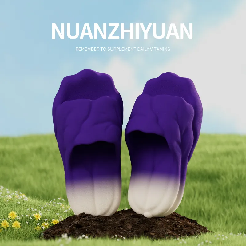 Warm Edge Vegetable Slippers Unisex, Summer Home Indoor Platform Comfortable Cartoon Cute Slippers-13