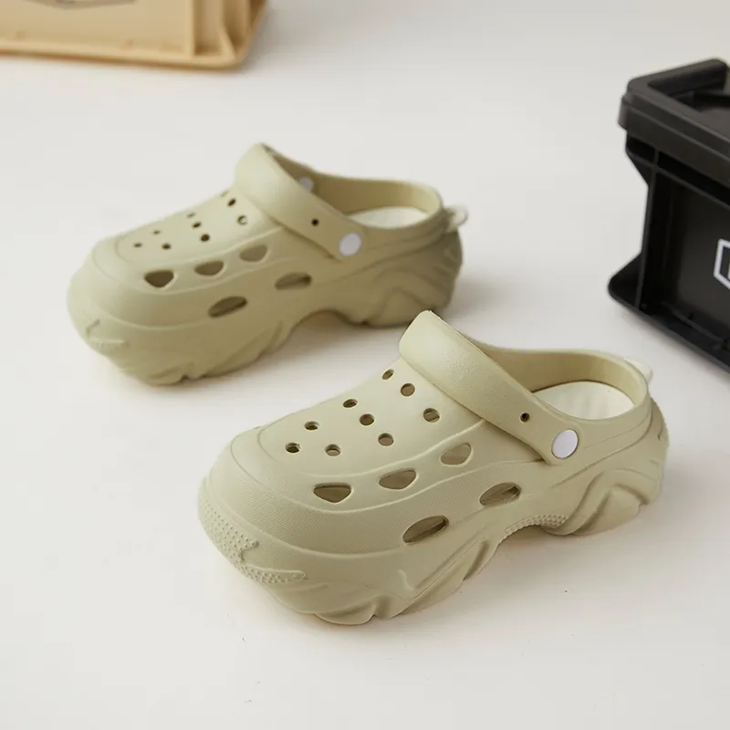 Warm Edge Closed Toe Women's Summer Indoor Minimalist Style Platform Detachable Reversible Slippers-8