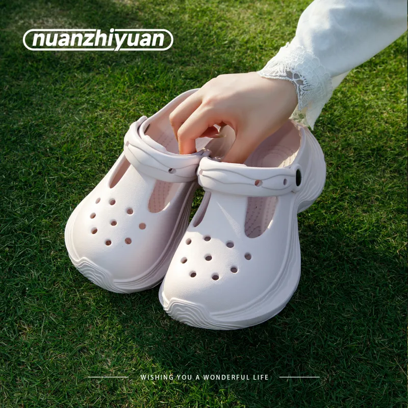 Warm Edge Platform Slippers For Women's Summer Indoor Home Height Increasing Fashion Trend Closed Toe Slippers-9
