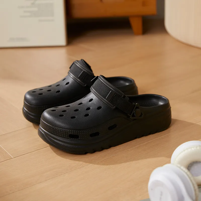 Warm Edge Closed Toe Slippers Summer Unisex Home Indoor Platform Comfortable Lightweight Couple Slippers Shoes Students-6