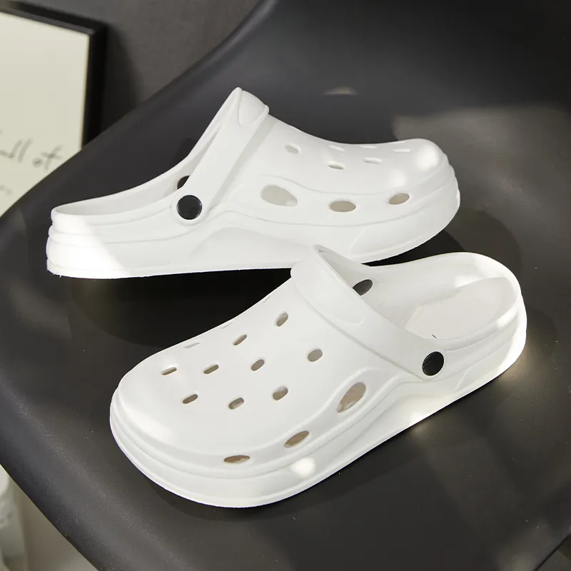 Warm Edge Closed Toe Slippers Summer Unisex Minimalist Style Breathable Comfortable Lightweight Indoor Home Slippers-2