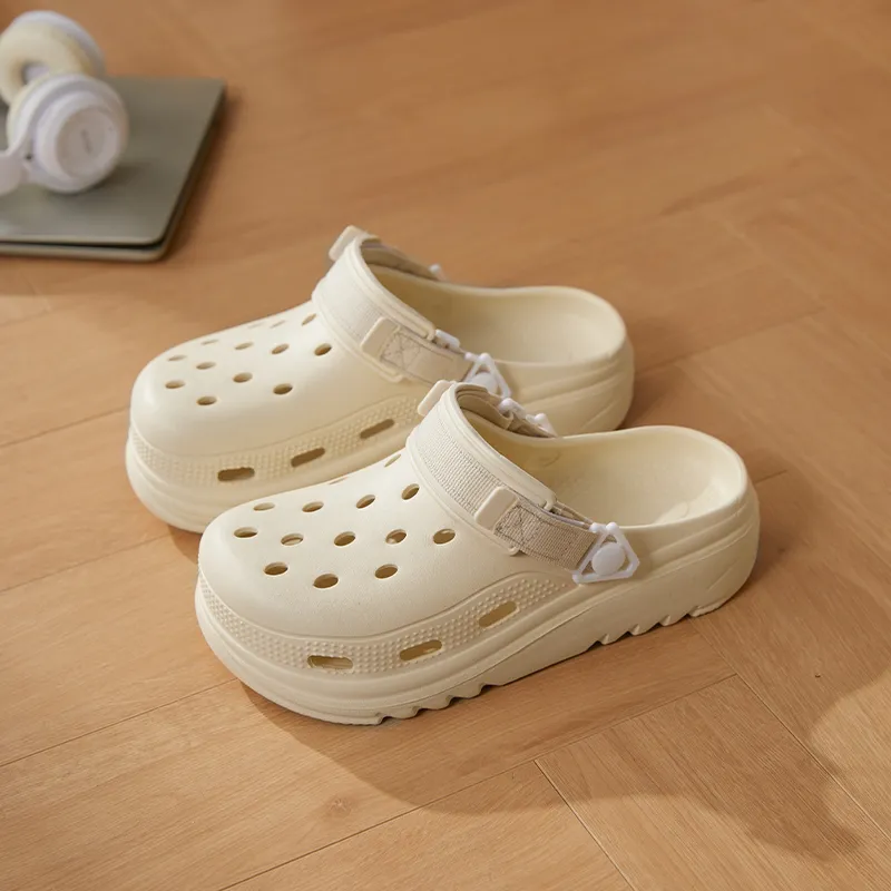 Warm Edge Closed Toe Slippers Summer Unisex Home Indoor Platform Comfortable Lightweight Couple Slippers Shoes Students-2
