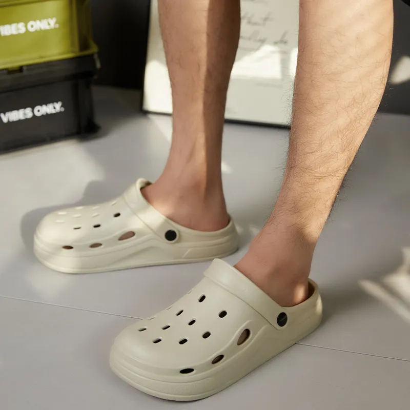Warm Edge Closed Toe Slippers Summer Unisex Minimalist Style Breathable Comfortable Lightweight Indoor Home Slippers-9
