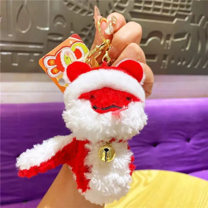 Narandu Plush Keychain Bag Accessory Women's Red-2