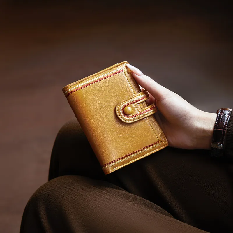 Narandu Synthetic Leather Card Holder Wallet Small Size Women's Multicolor-6