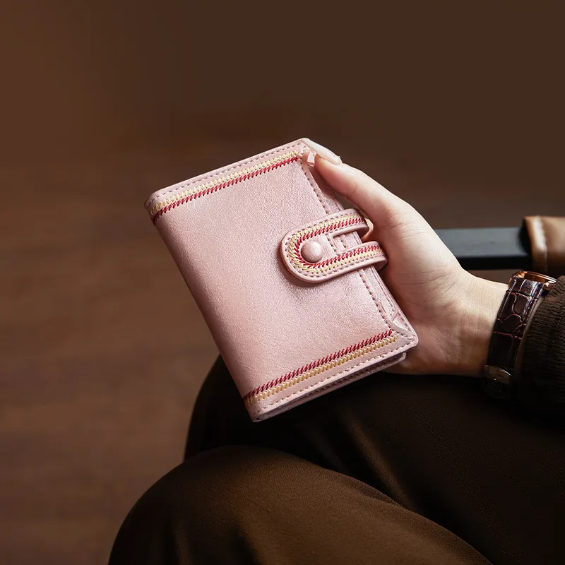 Narandu Synthetic Leather Card Holder Wallet Small Size Women's Multicolor-17